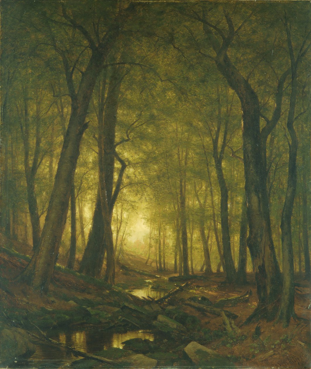 Sera nei boschi, 1876 da Worthington Whittredge