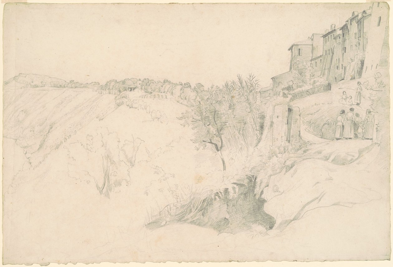 Collina con Case e Figure da Worthington Whittredge