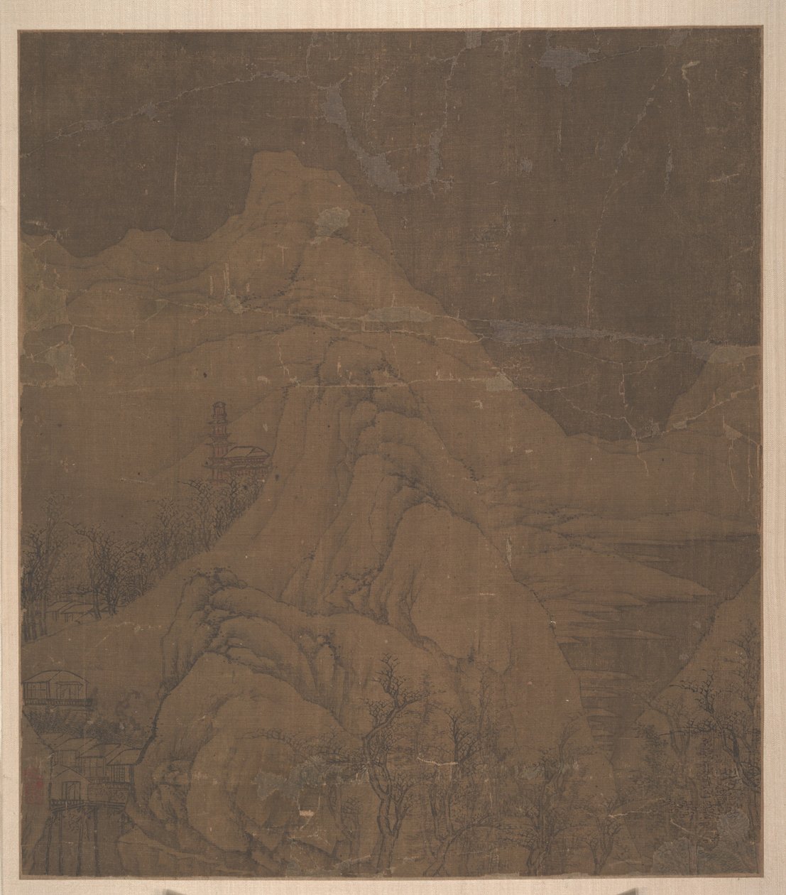 Montagne innevate, ca. 1000 da Xu Daoning