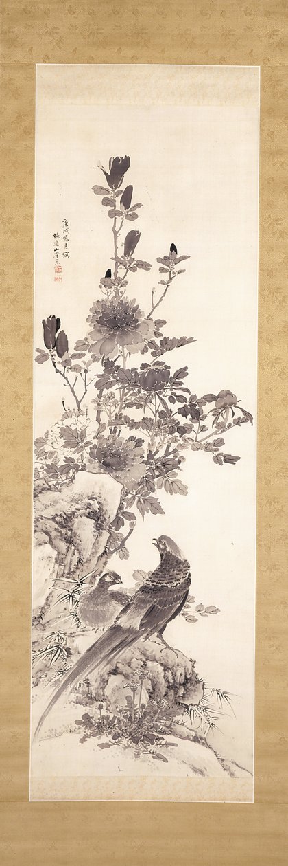 Peonie E Fagiani Dorati da Yamamoto Baiitsu