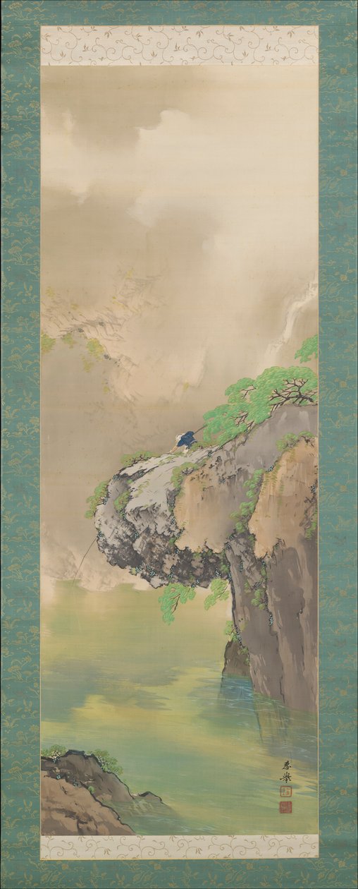 Pesca presso un Ruscello di Montagna da Yamamoto Shunkyo