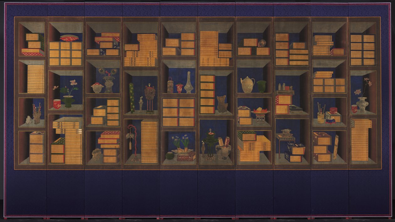 Libri e attrezzature degli studiosi, fine 1800 da Yi Taek gyun