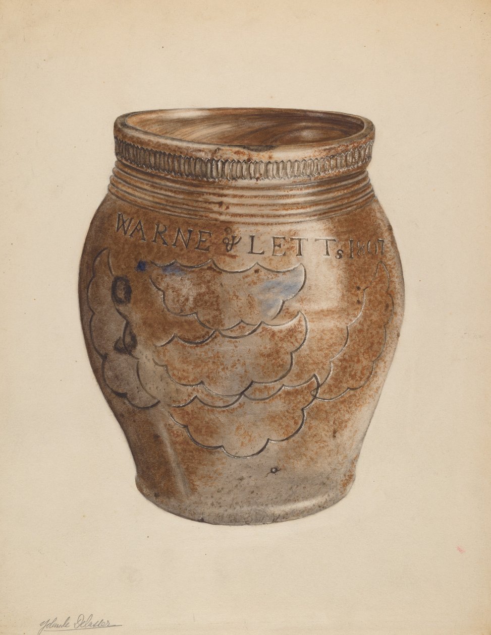 Vaso, c. 1937 da Yolande Delasser