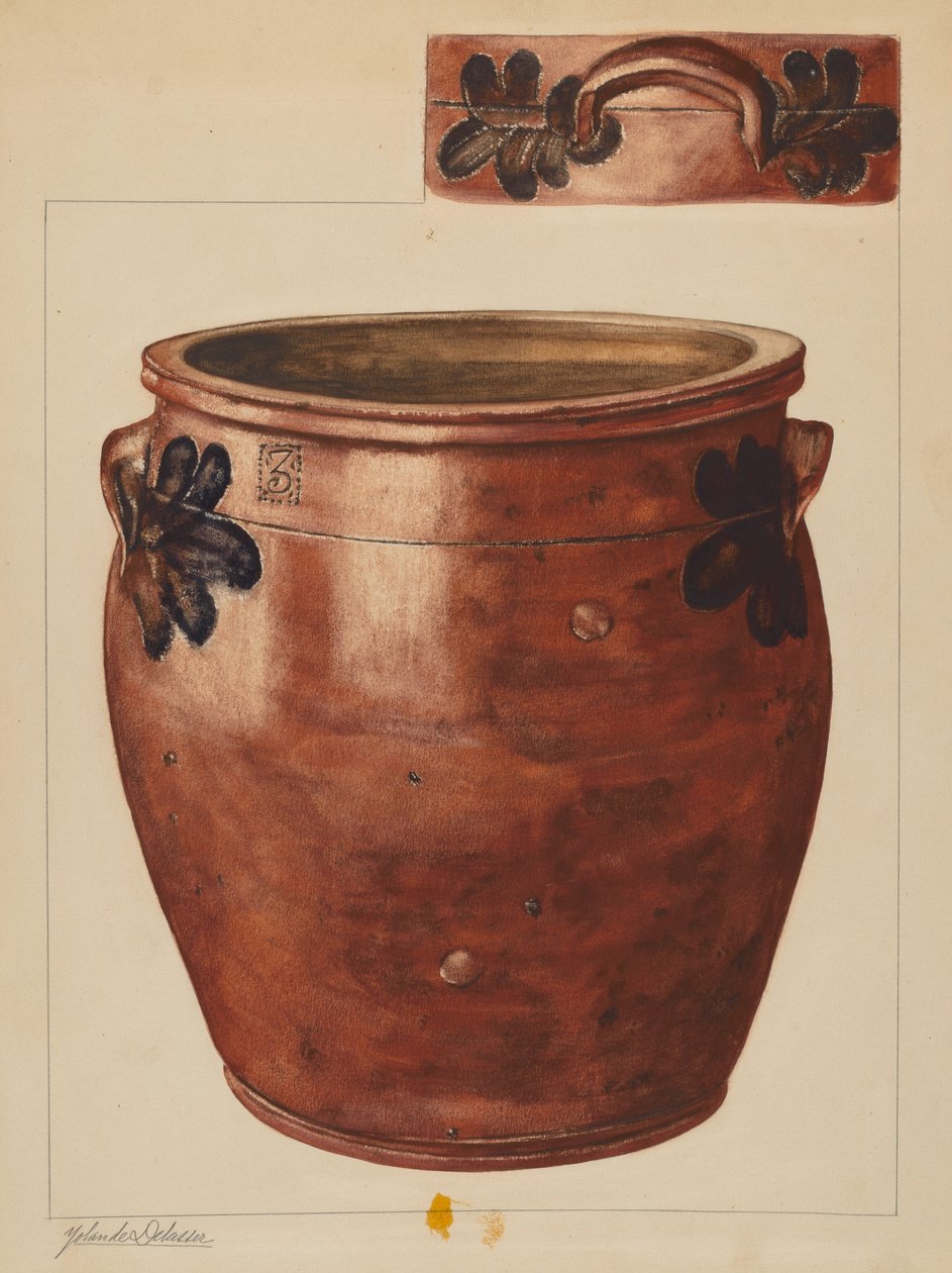 Vaso, c. 1937 da Yolande Delasser