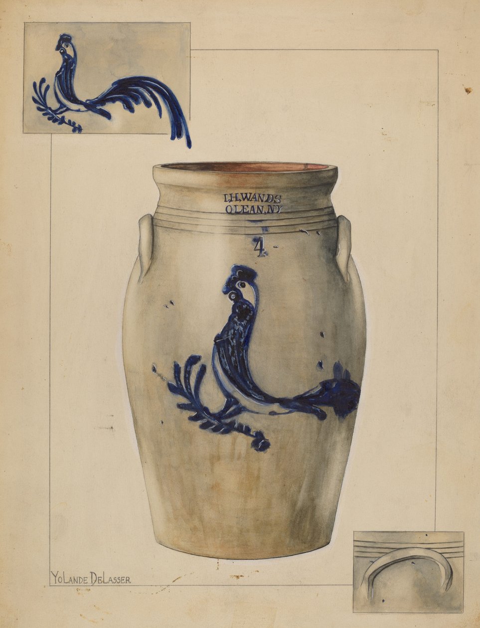 Vaso da Yolande Delasser