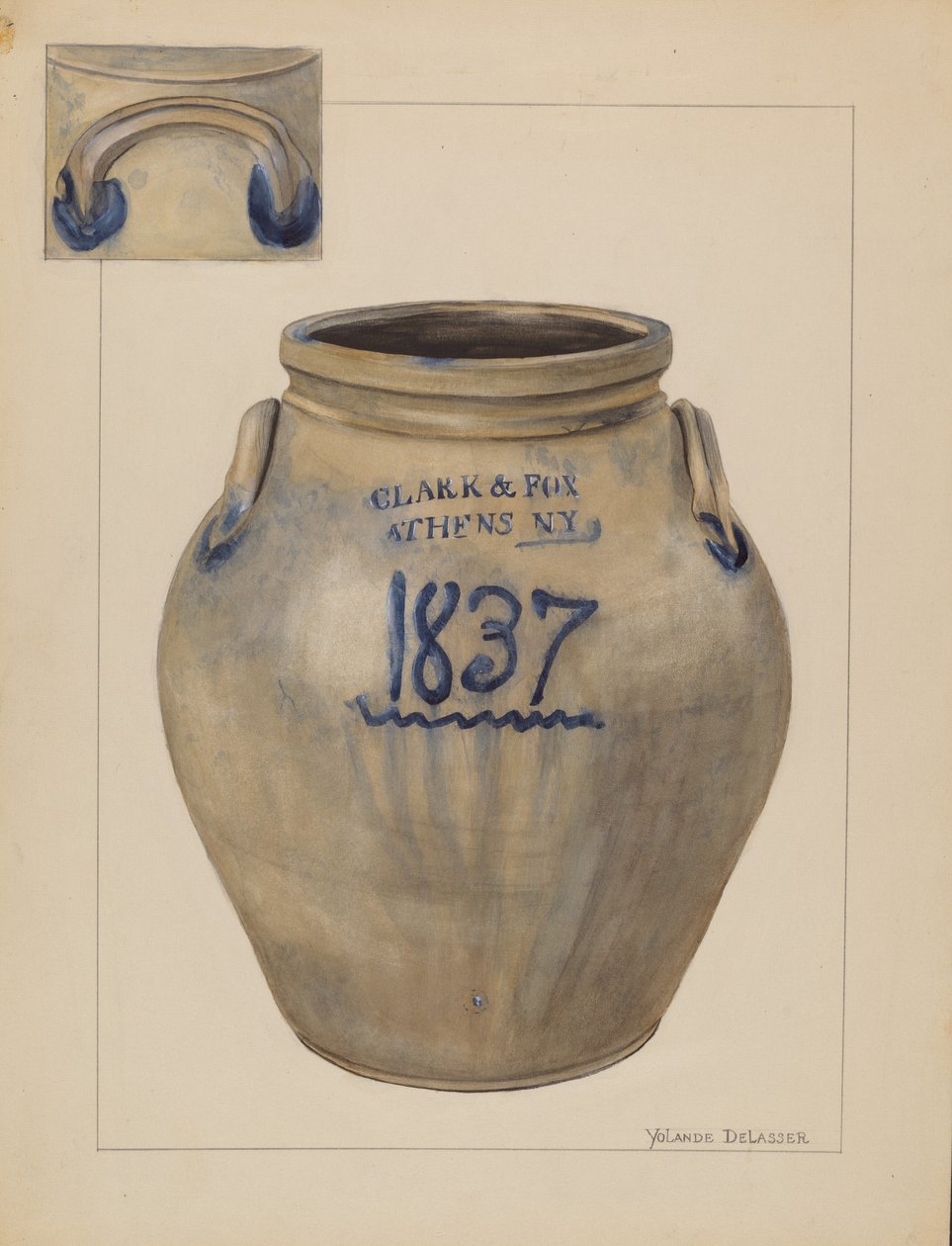 Vaso, c. 1936 da Yolande Delasser