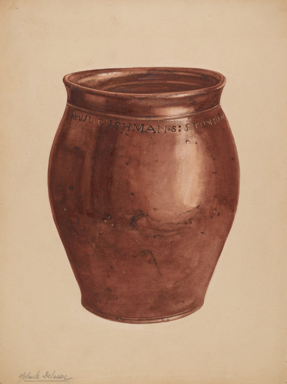 Vaso, c. 1937 da Yolande Delasser