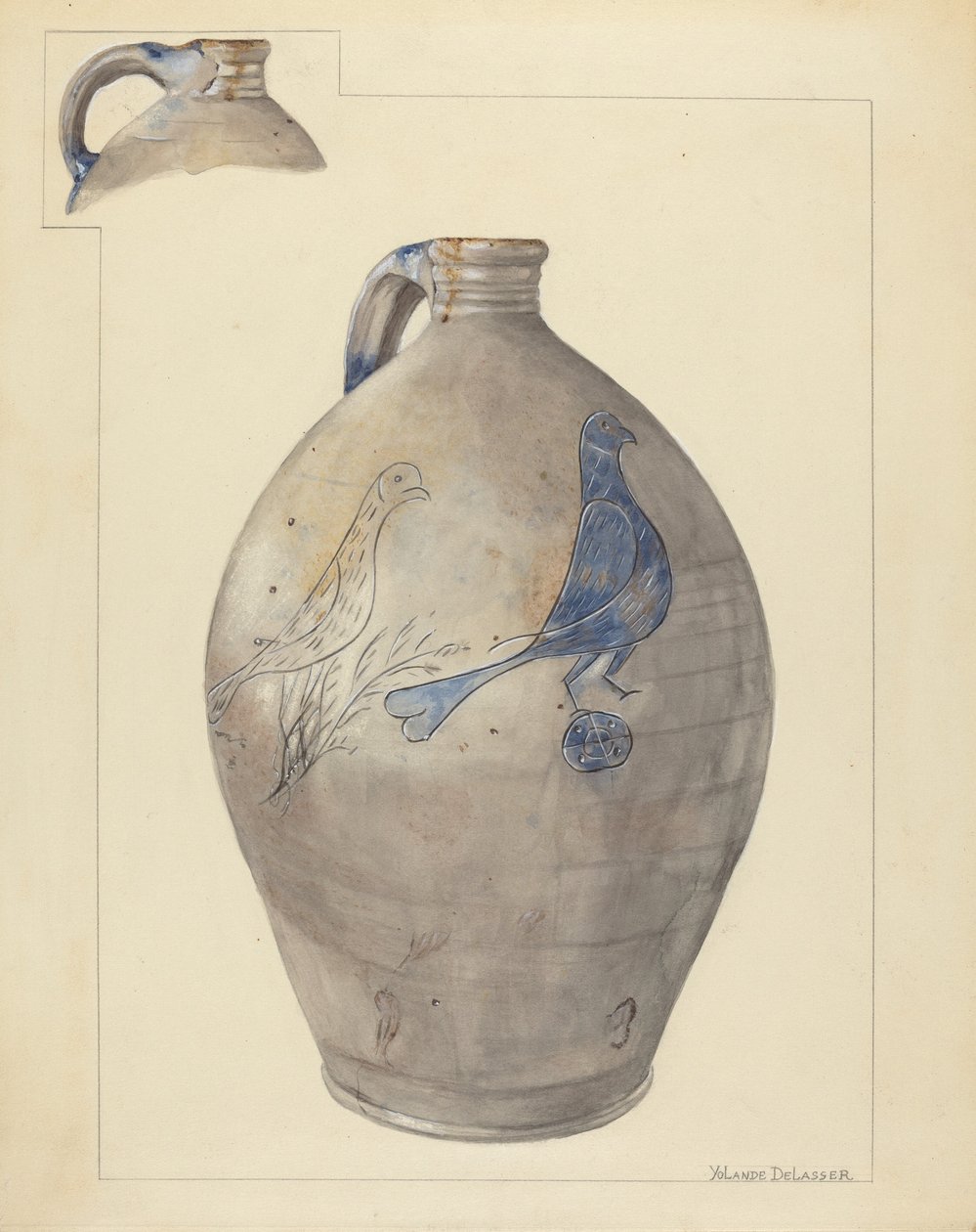 Brocca, c. 1940 da Yolande Delasser