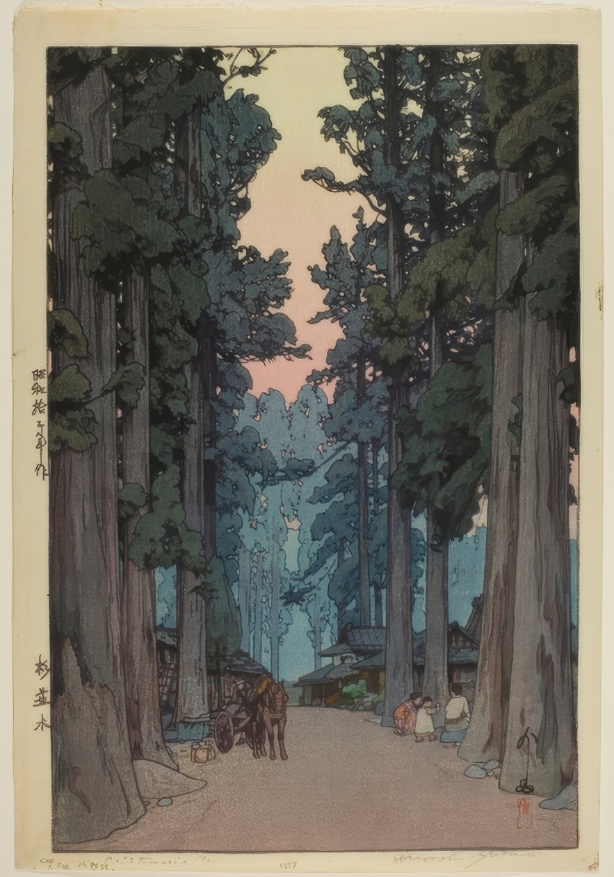 Viale di Cryptomeria da Yoshida Hiroshi