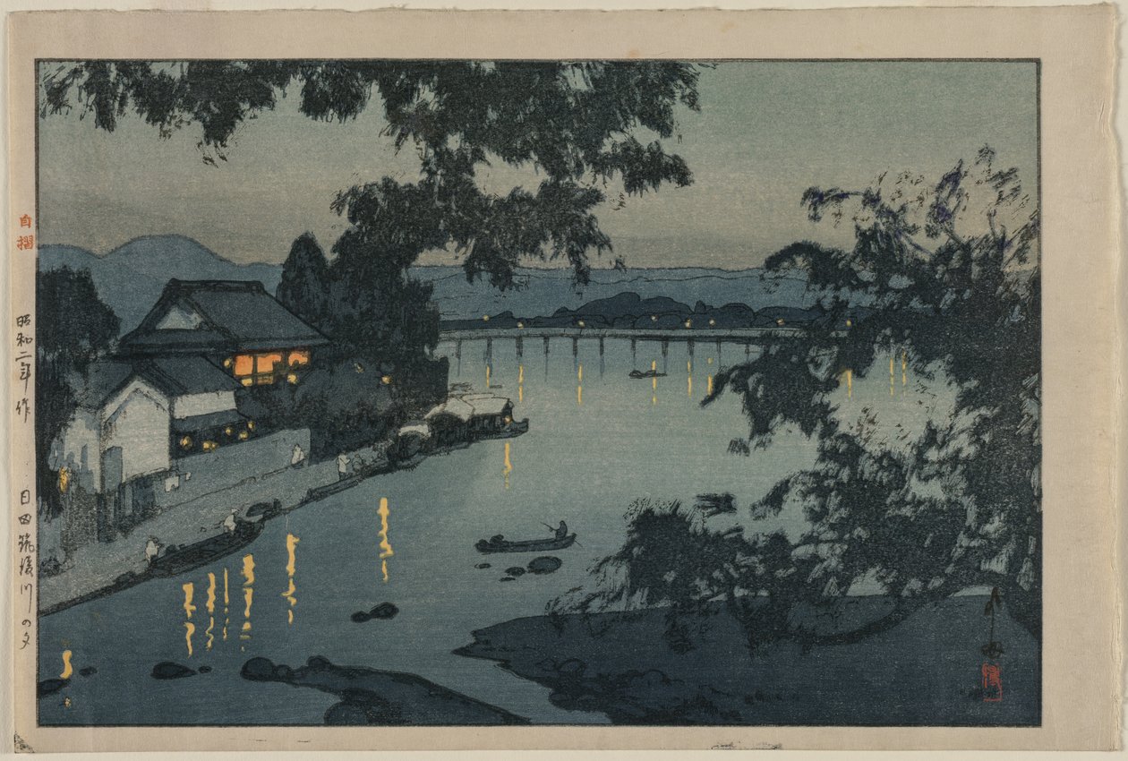 Sera sul fiume Chikugo da Yoshida Hiroshi