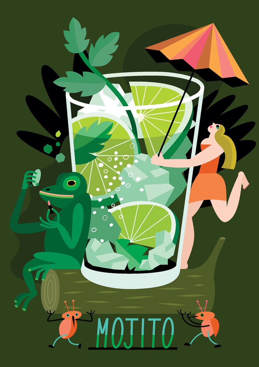 Mojito, 2017 (illustrazione vettoriale) da Yulia Drobova