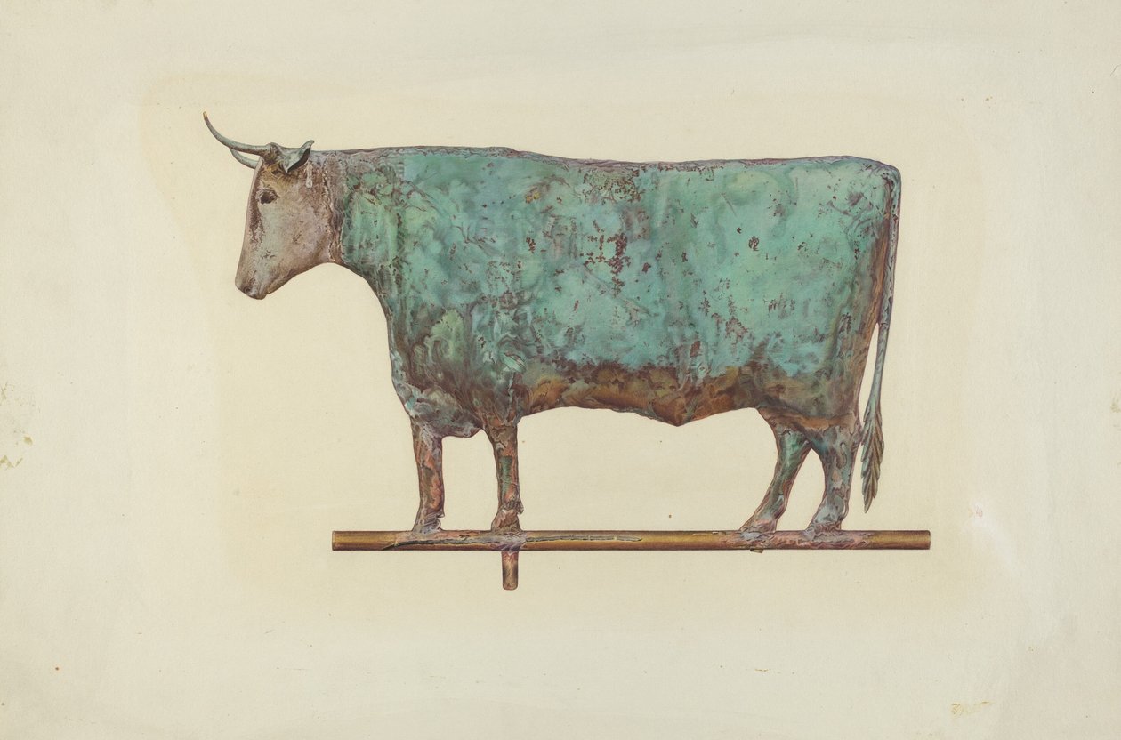 Segnavento a forma di bue, c. 1941 da Zabelle Missirian
