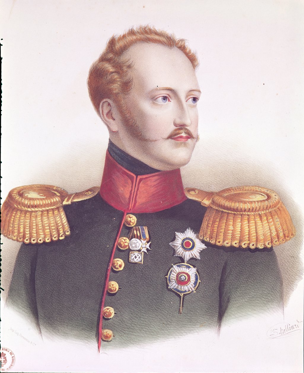 Ritratto di Alessandro I (1777-1825) da Zephirin Felix Jean Marius Belliard