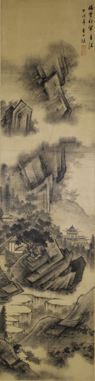 Paesaggio, dinastia Qing, 1694 da Zha Shibiao