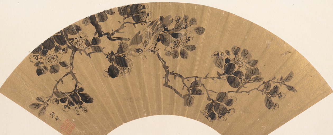 Uccello su un ramo fiorito da Zhang Chong