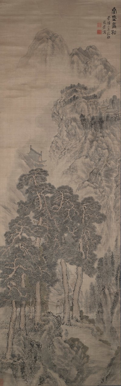 Pini maestosi sul Monte Tai da Zhang Hong