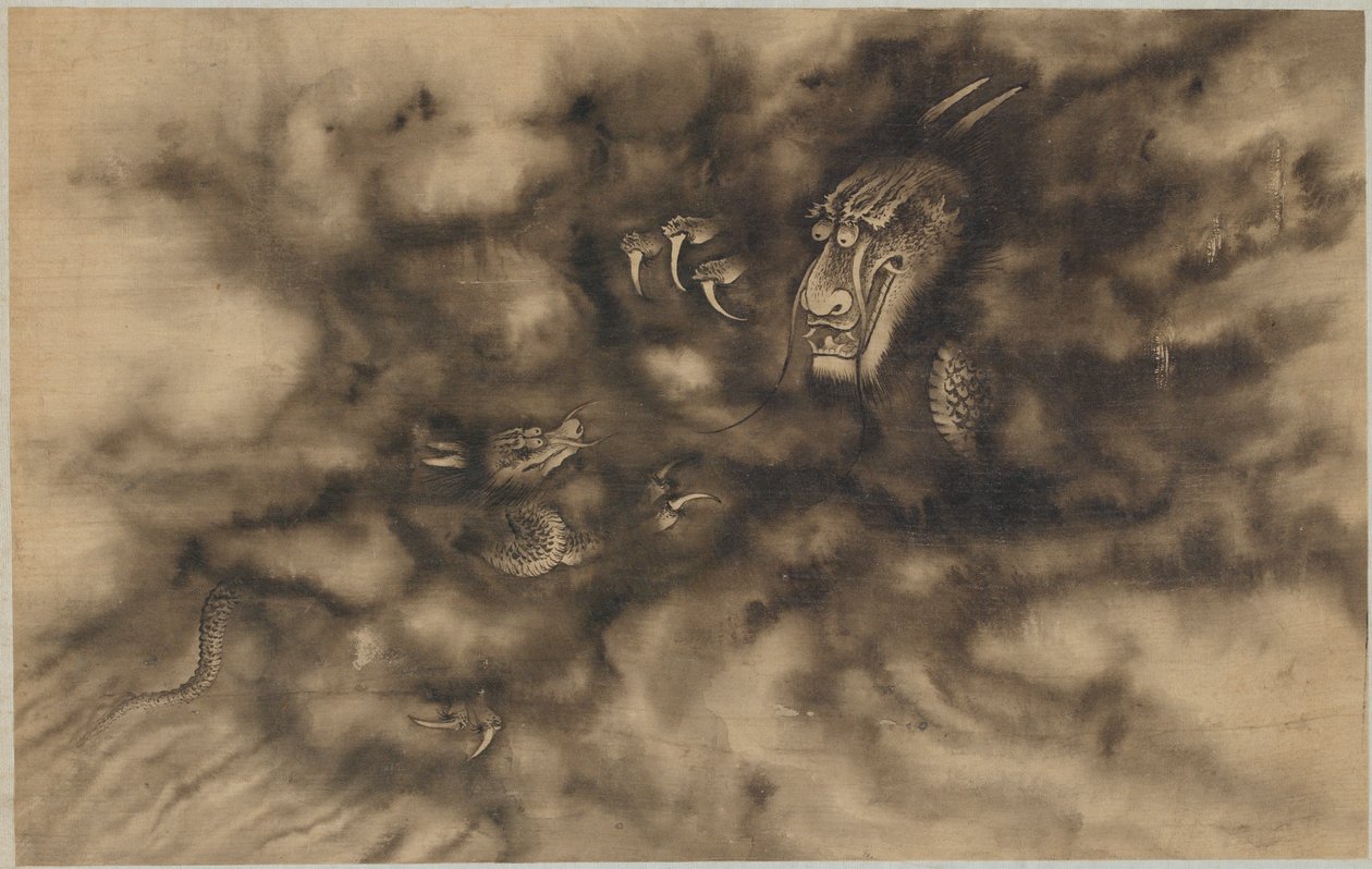 Draghi tra le nuvole, dinastia Qing, 1684 da Zhou Xun