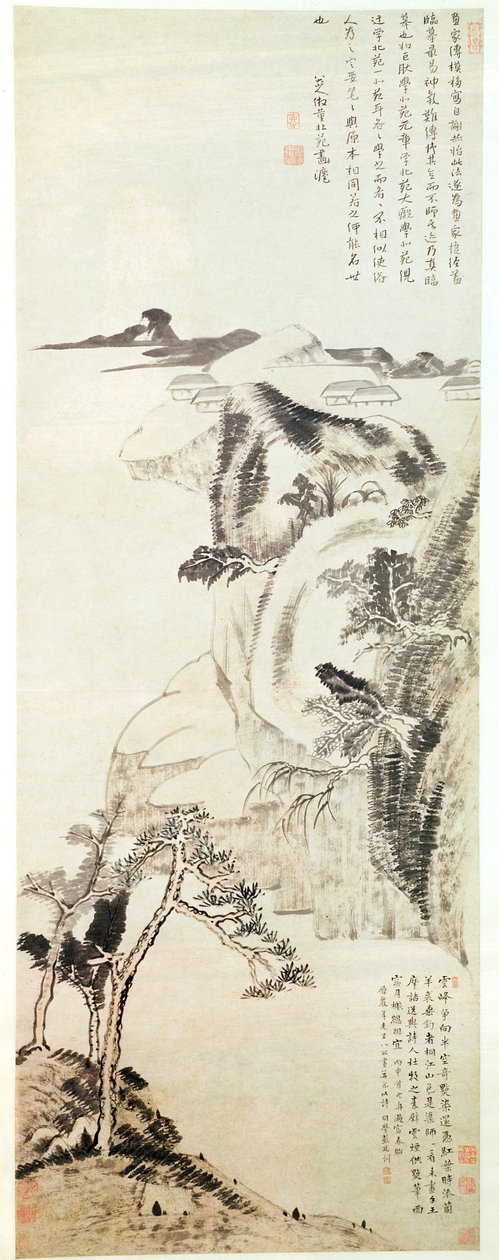 Paesaggio di Bada Shanren (Zhu Da) da Bada Shanren