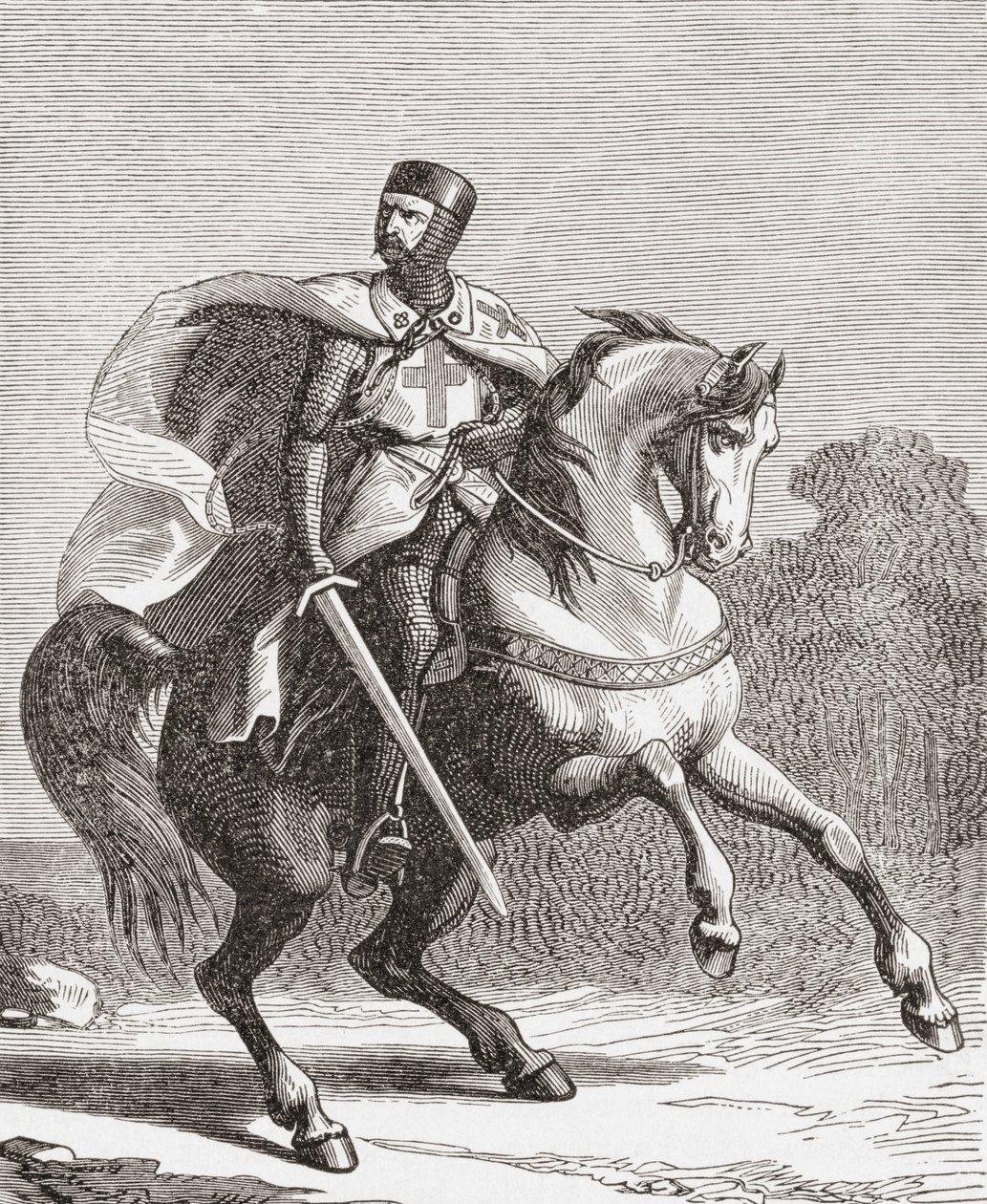 Un soldato dei Cavalieri Templari da . .