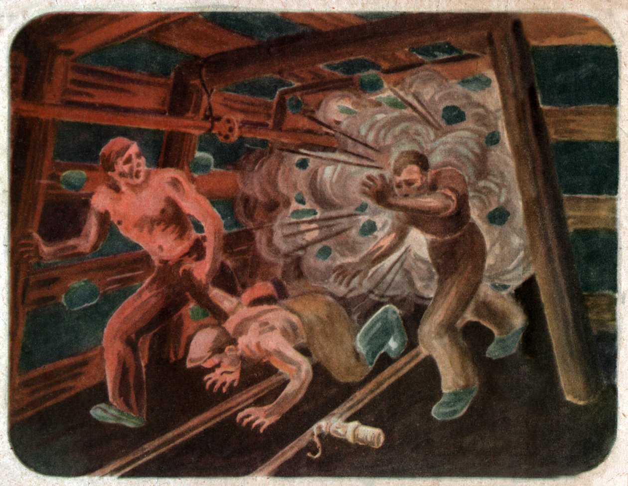 Incidente in una miniera, ca 1950 da . .