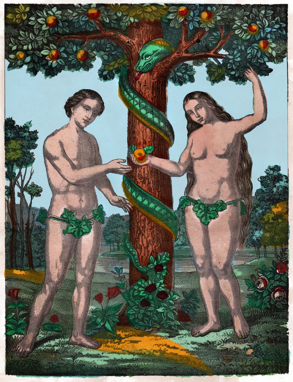 Adamo ed Eva (incisione) da . .
