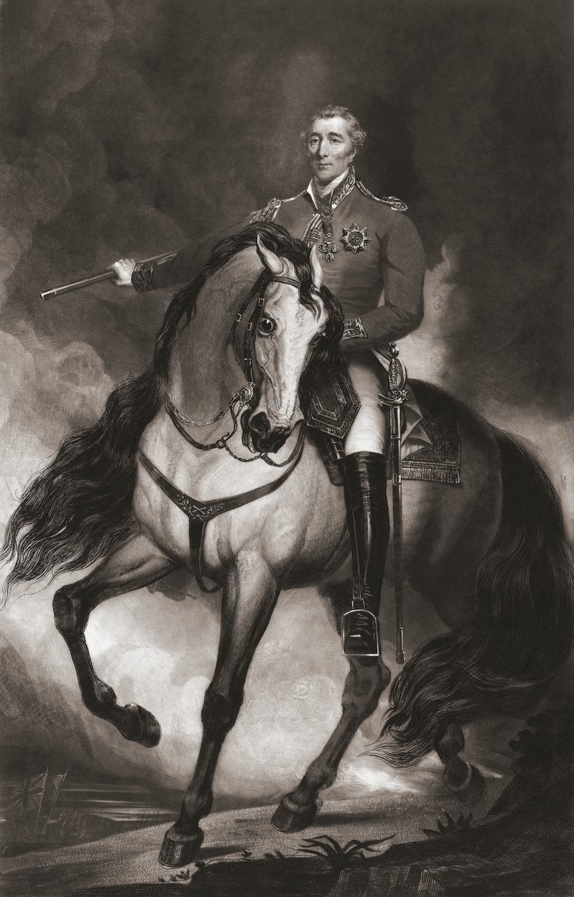 Arthur Wellesley, Duca di Wellington, ritratto equestre da . .