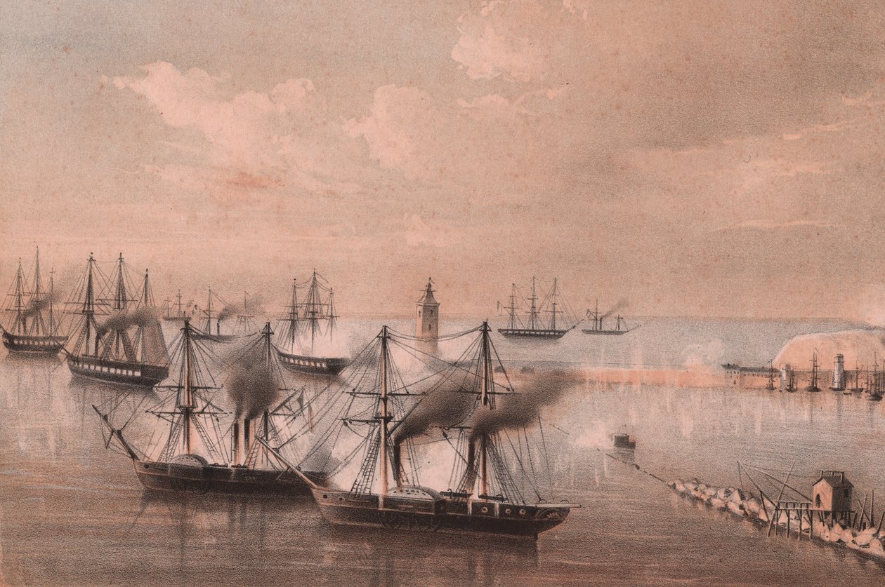 Assalto della flotta contro la lanterna, assedio di Ancona da William Walcutt