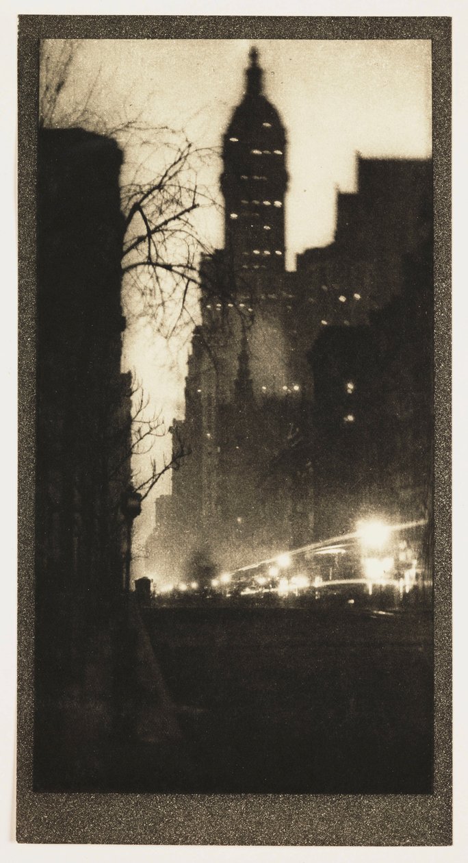 Broadway di notte, c. 1905 da John Pardon