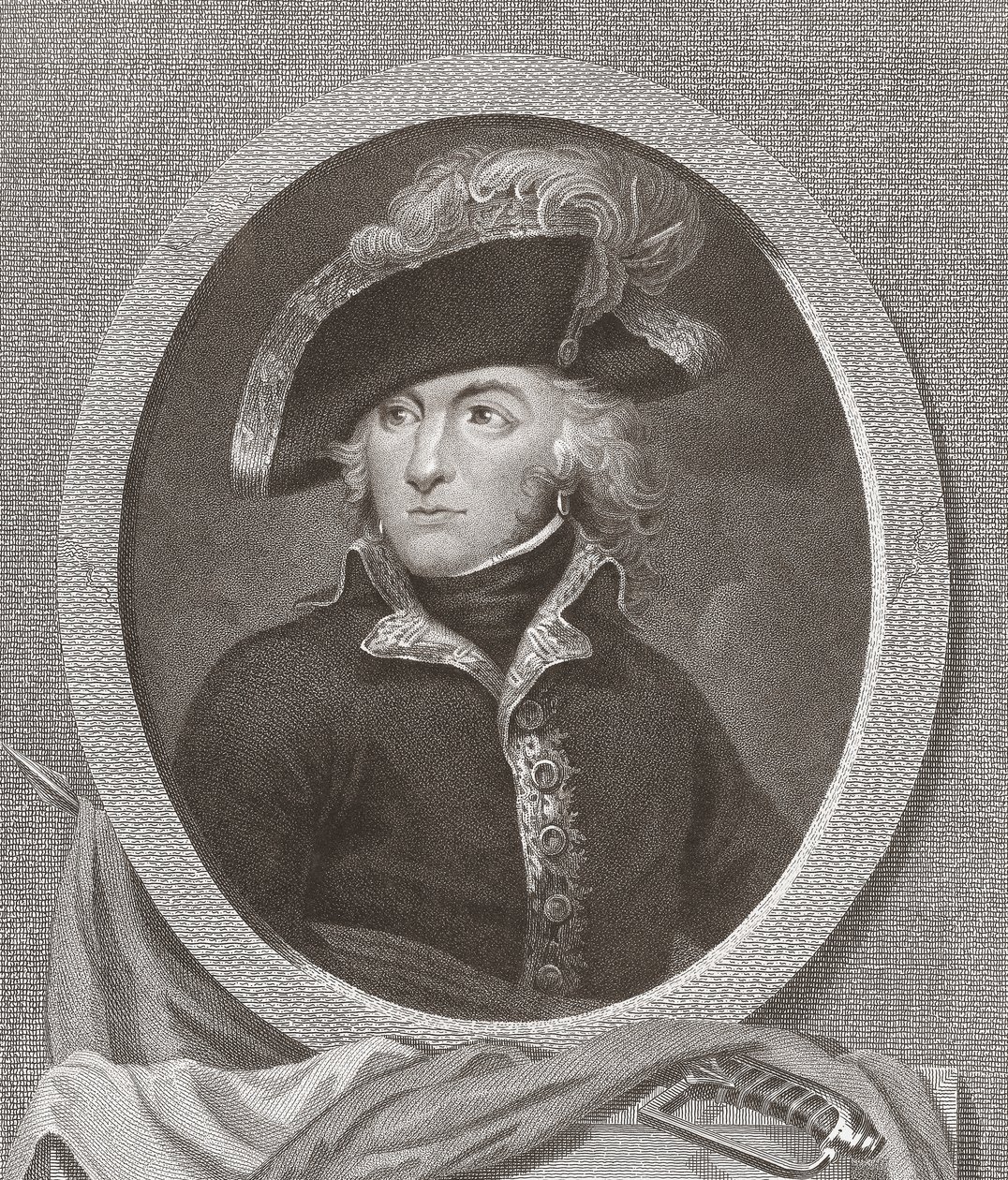 Generale Louis Lazare Hoche. Ritratto. da . .