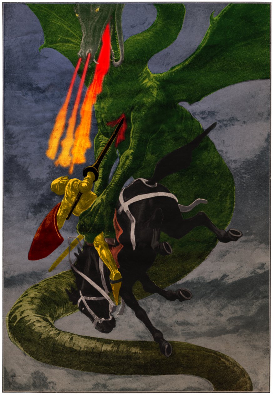 Cavaliere e drago da . .