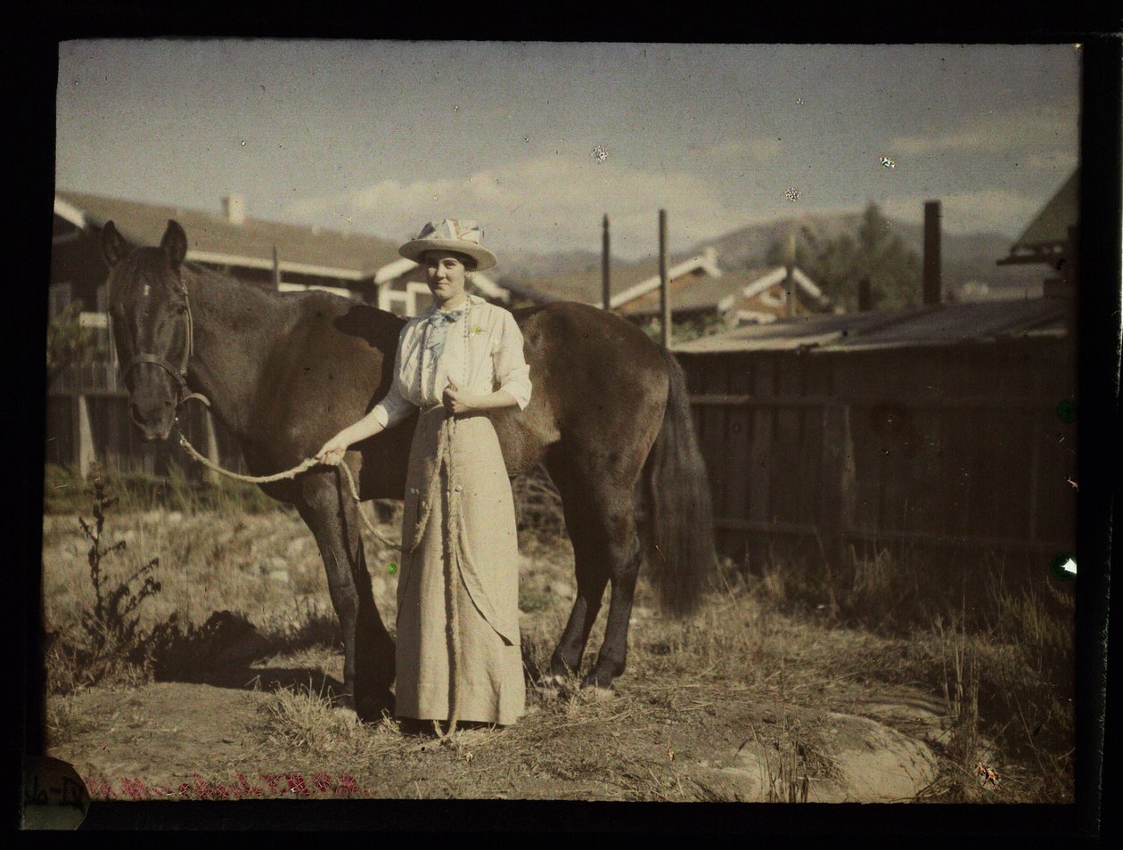 Madaline Bradbury e Chiketa, Santa Barbara, c 1915 da Frederick (attr. to) Barnard