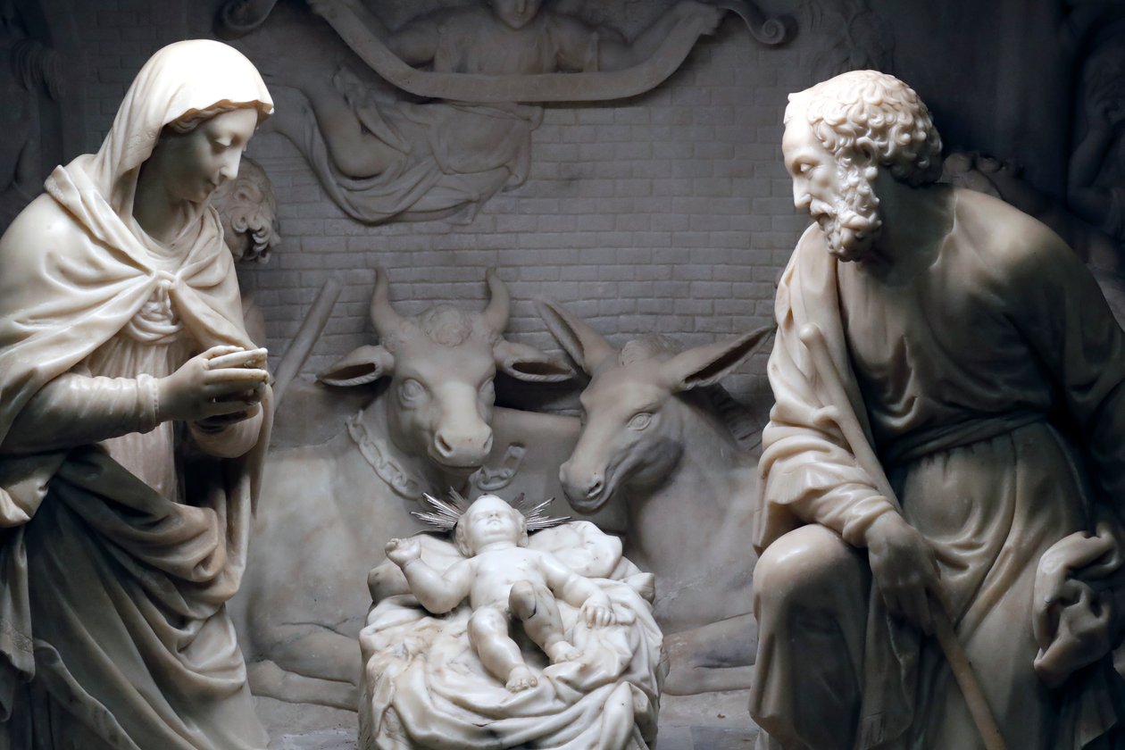 Presepe. Scultura. Chiesa di San Donato. Genova. Italia. da . .