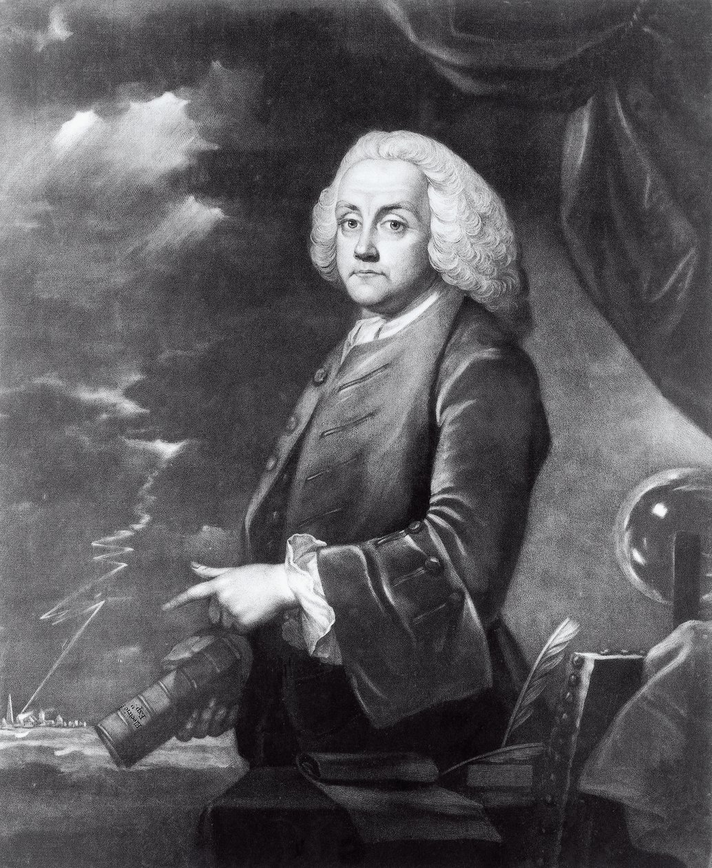 Ritratto di Benjamin Franklin (1706-1790) da Georg Carl Heinrich Dollmann