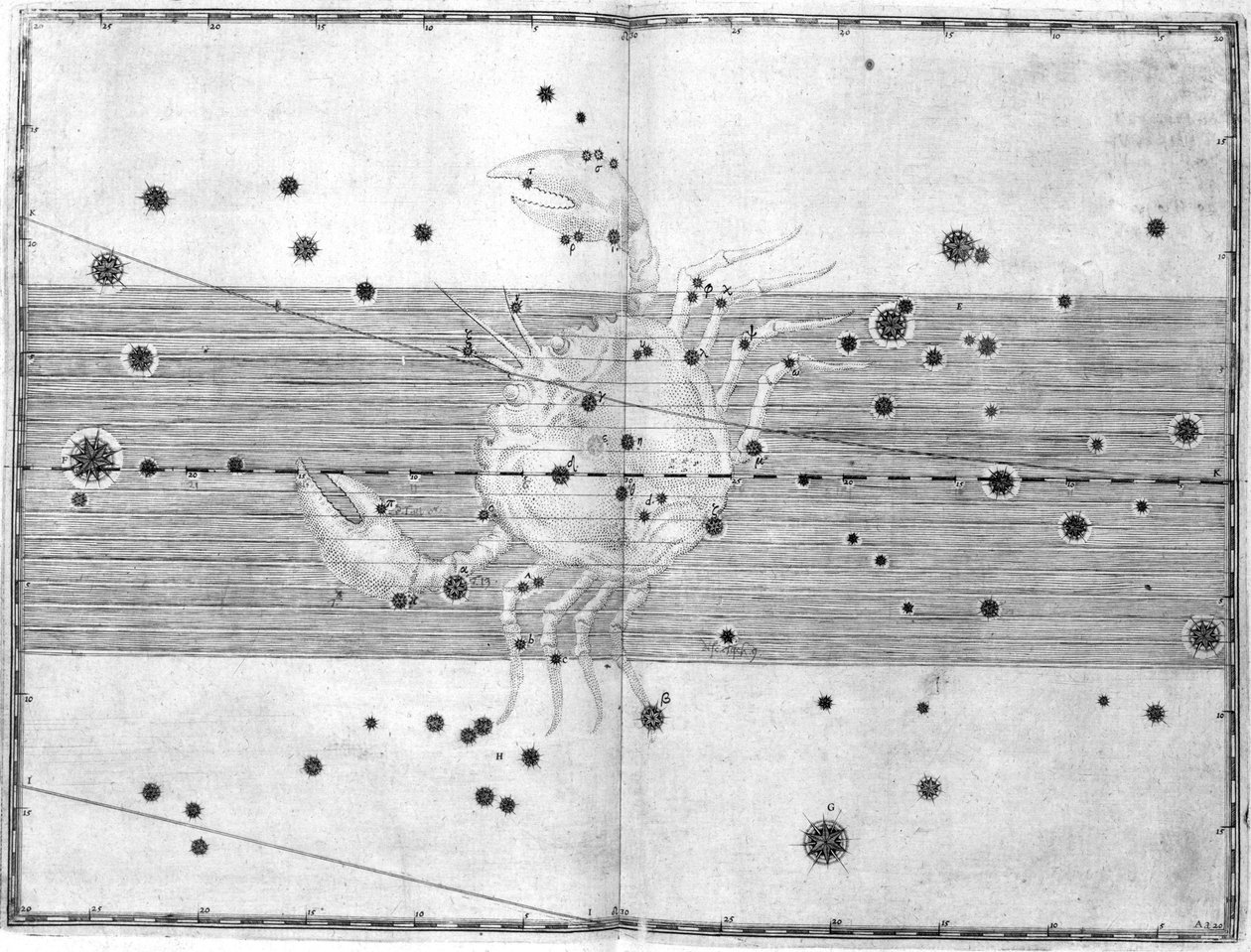 La costellazione del Cancro da Frederick (attr. to) Barnard