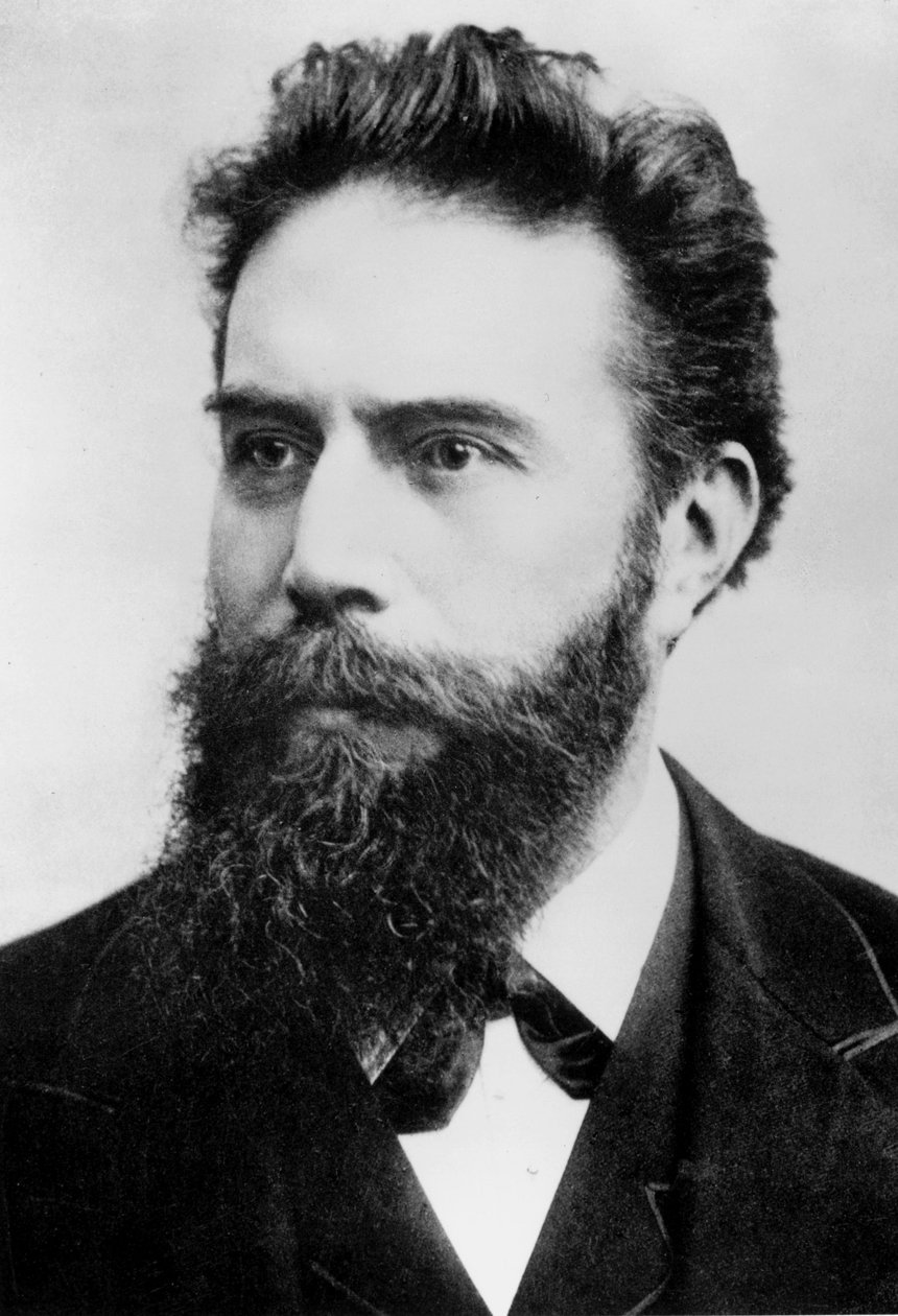 Wilhelm Conrad Roentgen, fisico tedesco, c 1890 da Ferdinand Georg Waldmuller