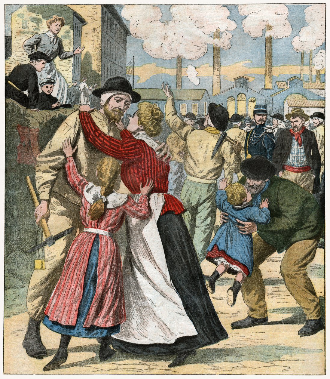 Lavoro dei minatori in Francia da . .
