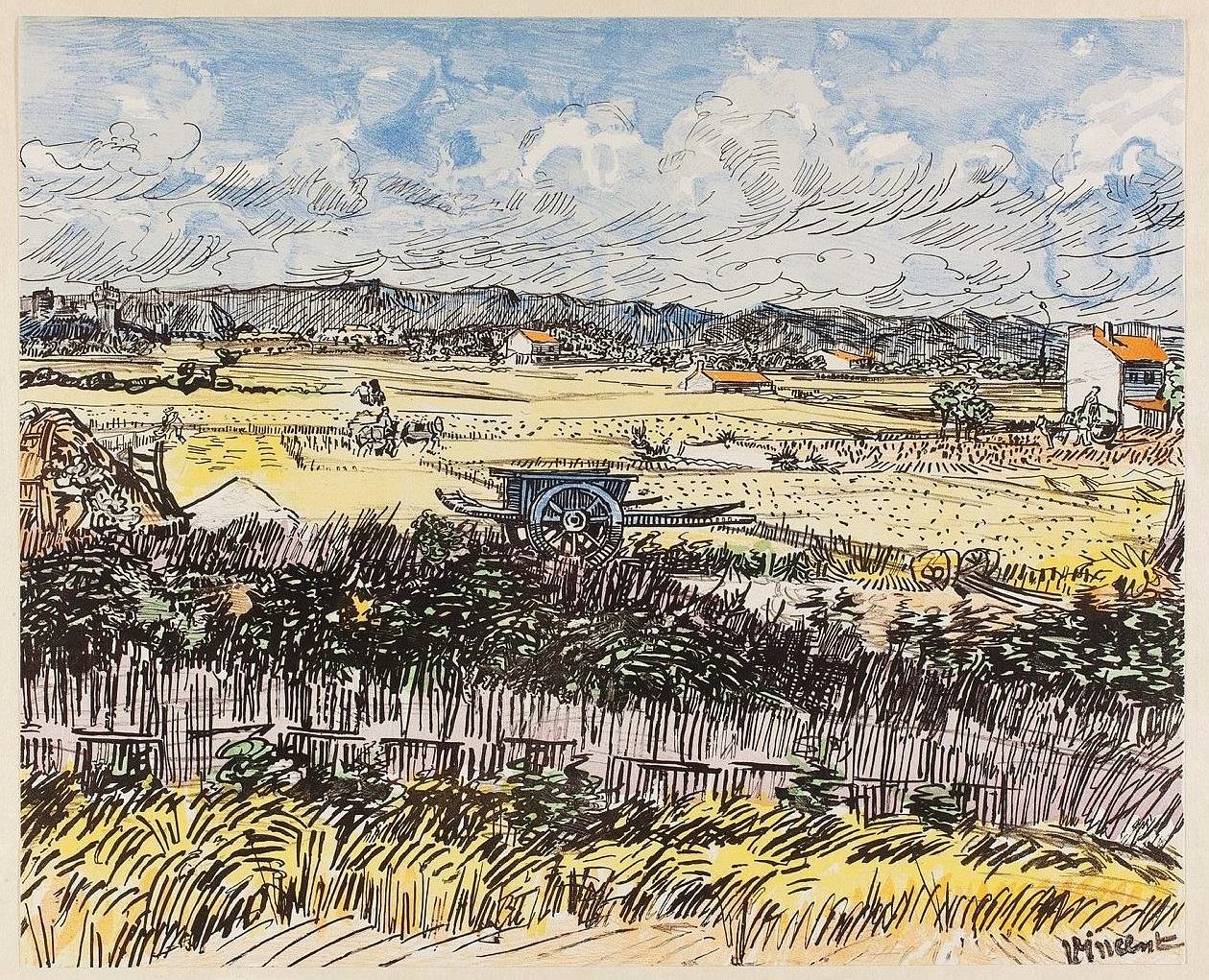Raccolto in Provenza da Vincent van Gogh