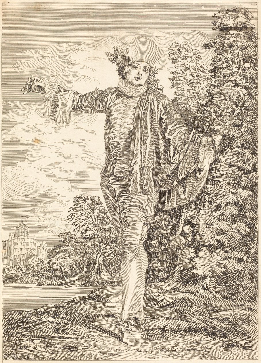 Indifferente da after Antoine Watteau