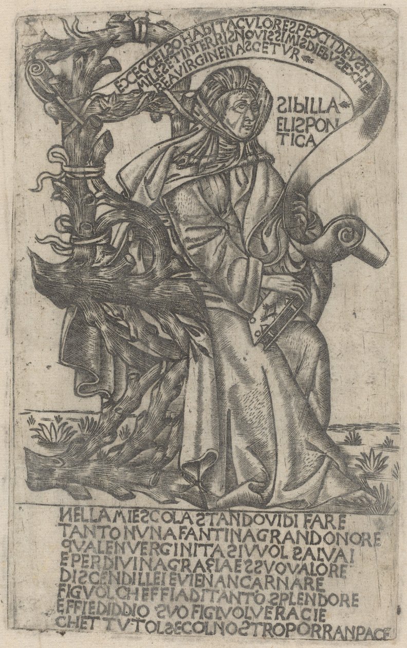 Sibilla Ellespontica da after Baccio Baldini