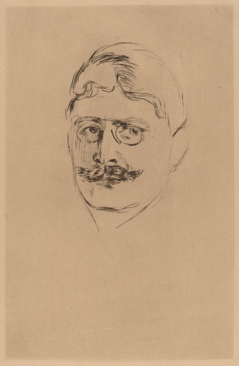 Knut Hamsun da after Edvard Munch