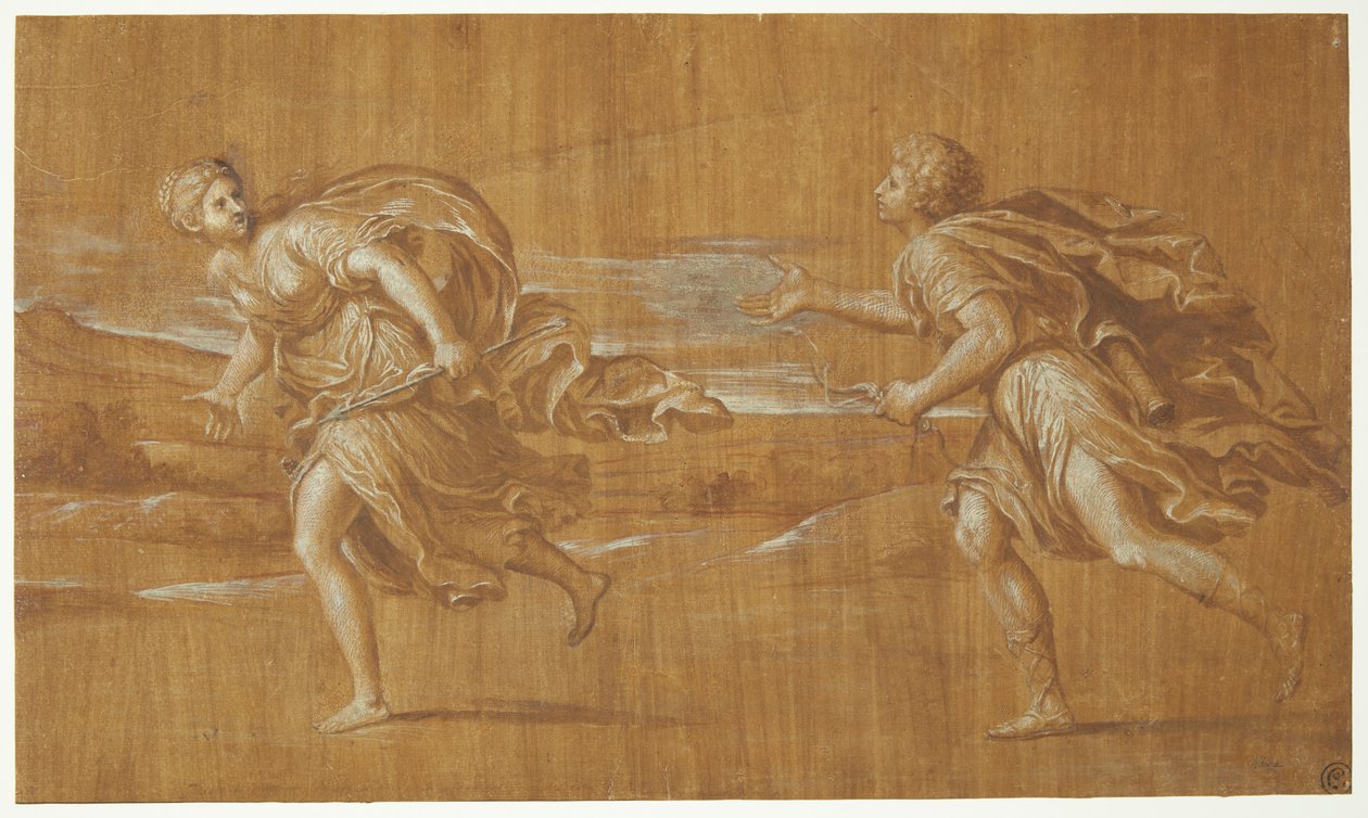 Apollo insegue Dafne da after Francesco Albani