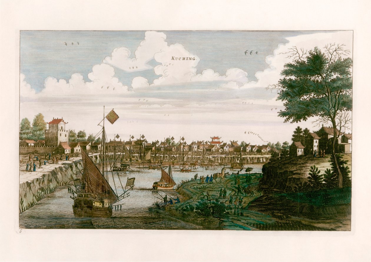 Kuching da after Johannes Nieuhof