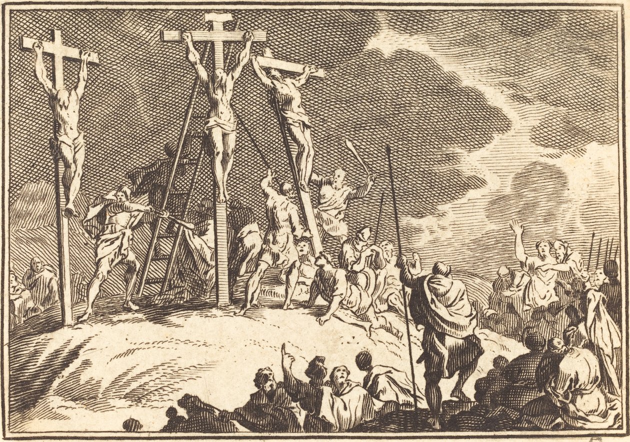 La trafittura del costato di Cristo da after Sébastien Le Clerc I