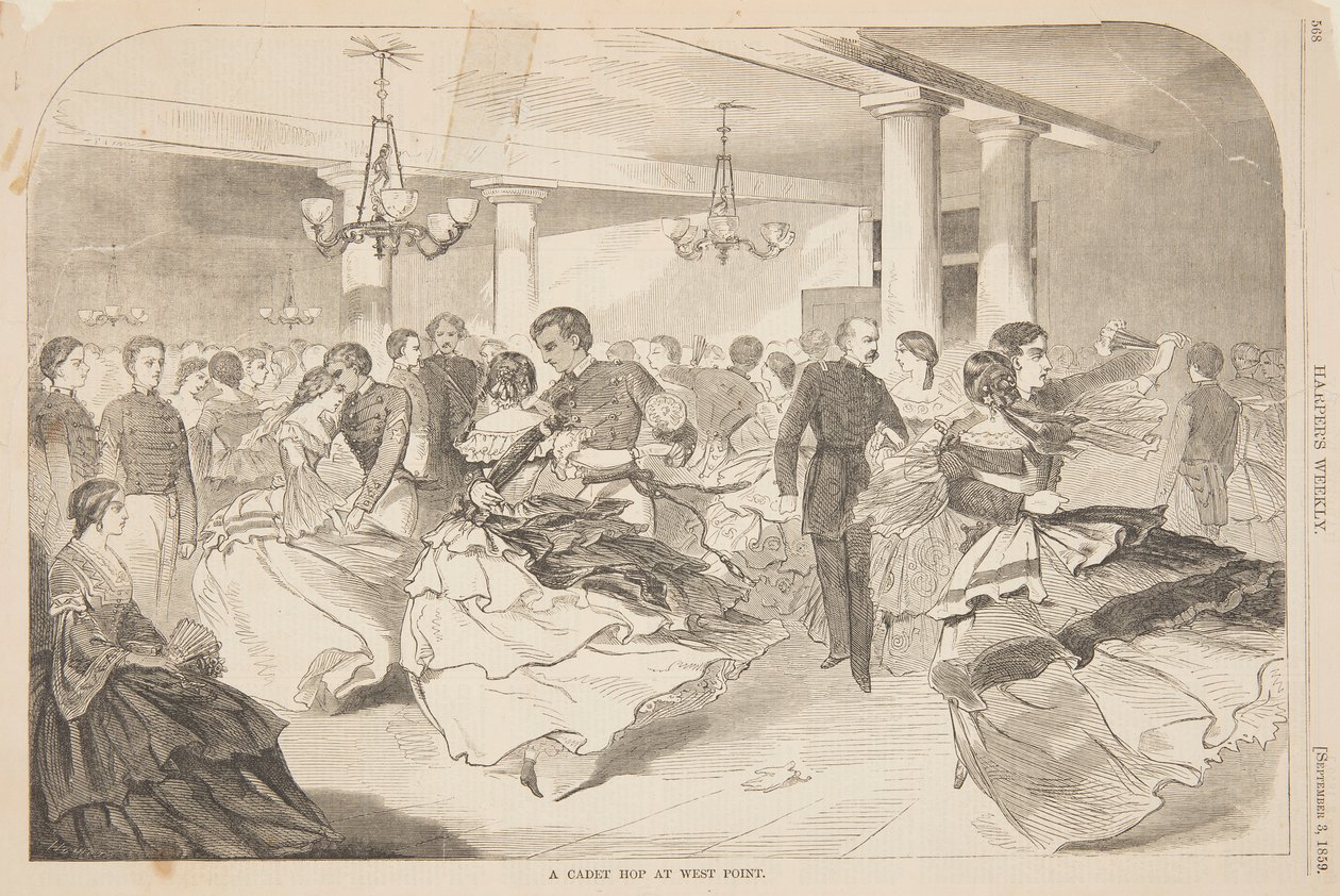 Un ballo dei cadetti a West Point da after Winslow Homer