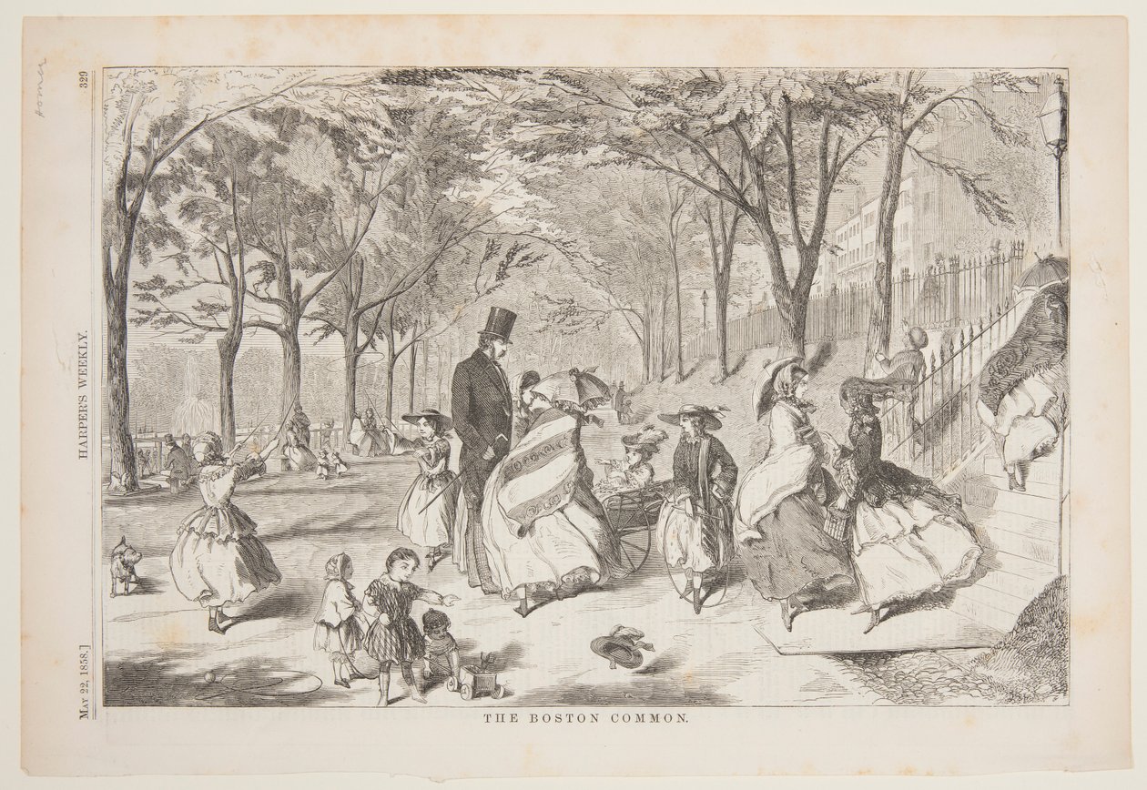 Il Boston Common da after Winslow Homer