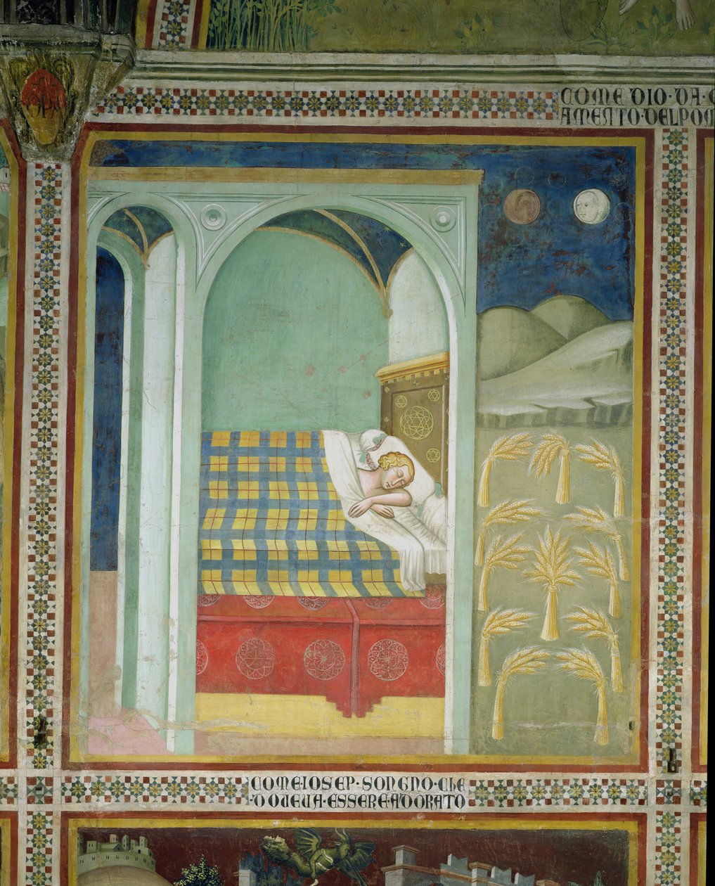 Il sogno di Giuseppe, 1356-67 da also Manfredi de Battilori Bartolo di Fredi