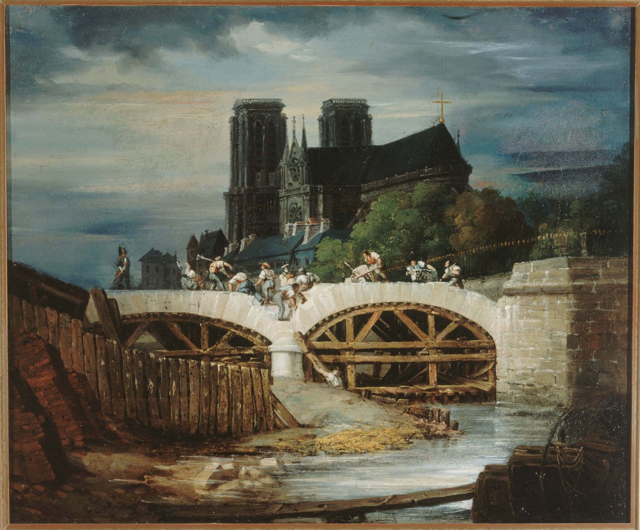 Francese: Costruzione del ponte dell