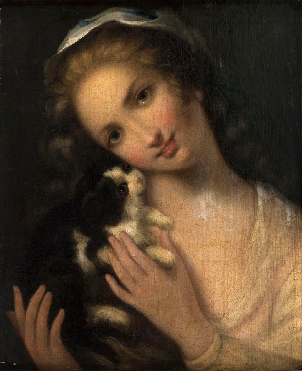 Francese: Jeune fille au chat da anonymous 