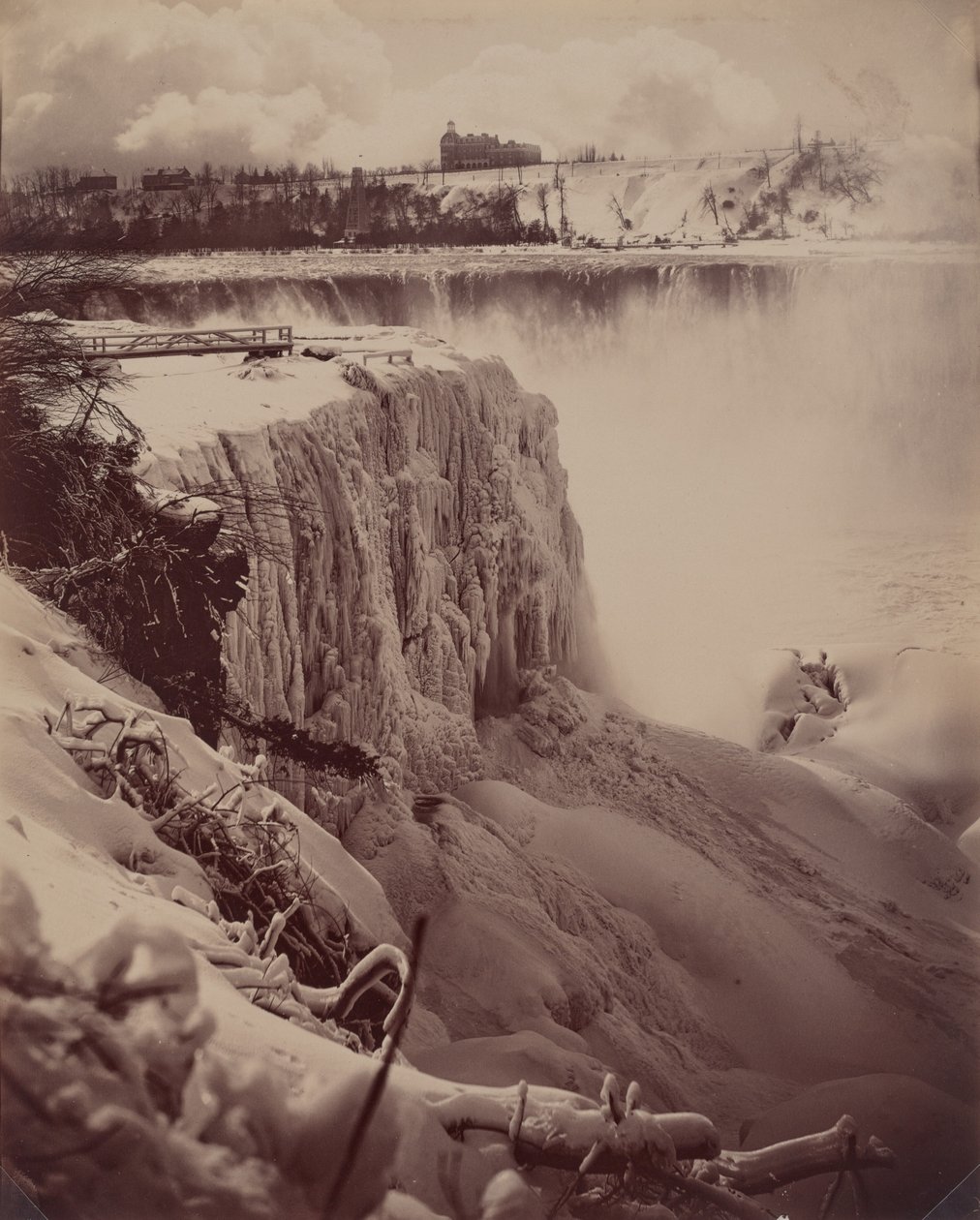 Cascate Ghiacciate da attributed to Charles Bierstadt