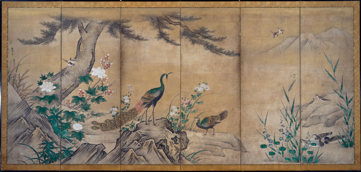 Uccelli e Fiori da attributed to Kano Mitsunobu